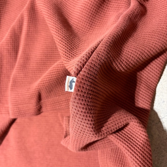 Cotopaxi Ataji Waffle Hoodie Rusty Orange Long Sleeve Pullover Cotton Women’s - Picture 4 of 9